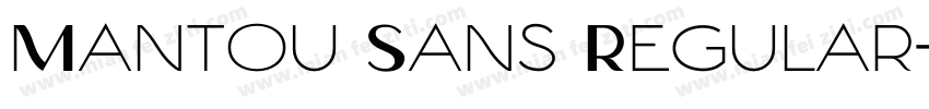 Mantou Sans Regular字体转换